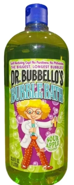 DR. BUBBELLO'S Bubble Bath 'Sour Apple'  Sented, Schaumbad 1000 ml Import USA